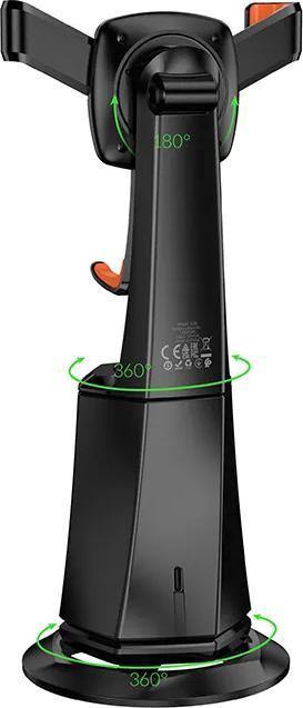 Actual product image Hoco Other mobile phone holder 360 degree with auto face tracking K26 black