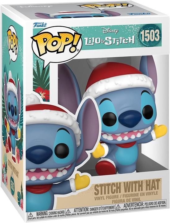 Actual product image Funko Disney Stitch with Santa Hat