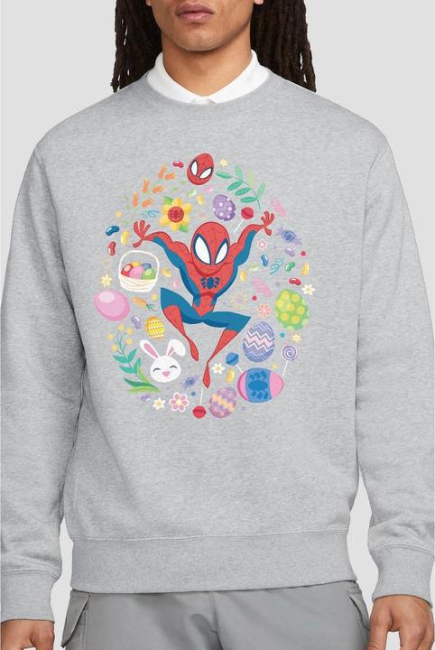 Actual product image Spiderman Unisex Adult Circle Sweatshirt (XL)