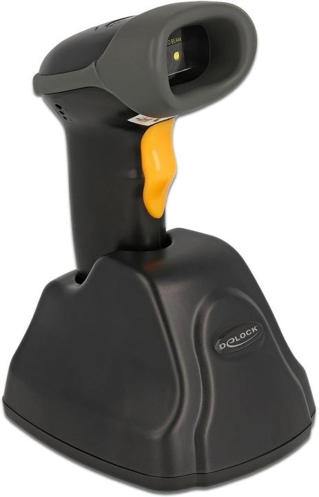 Delock 2,4 GHz Barcode Scanner 1D und 2D mit Ladestation - Mehrsprachig (2D-Barcodes, 1D-Barcodes, QR-Code)