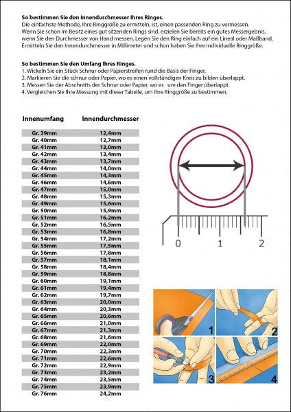 Produktbild Hermex Auge der Vorsehung Versilberter Ring mit Spinell rubin Edelstein - Gr. 55 / Size 7 (7, 925 Silber)