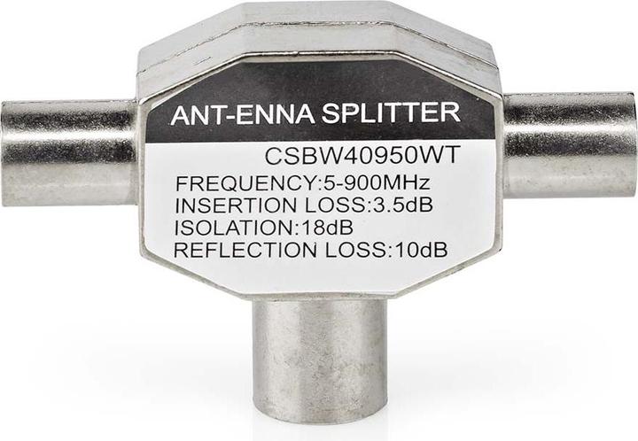 Produktbild Nedis Koaxial-Adapter 2X IEC (C oaxial) Stecker - IEC (Coax (Stecker und Verbinder)