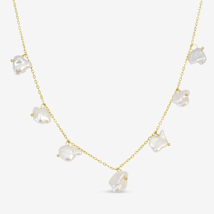 Actual product image Ellenoe Louisa (925 Sterling silver, 18k gold-plated, Natural freshwater pearls)