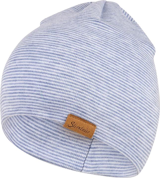 Immagine prodotto Sterntaler Mütze Beanie Streifen Samtblau Gr. 47 (47)