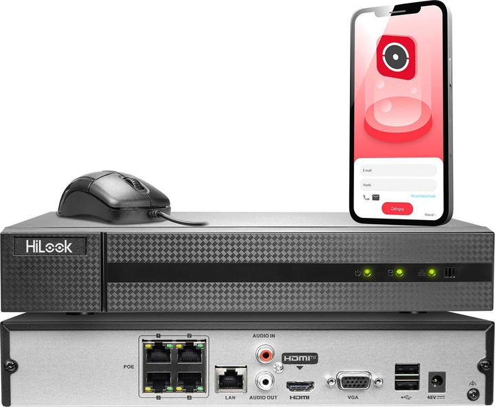 Actual product image No Name IP-DVR: Hilook from Hikvision NVR-4CH-4MP/4P