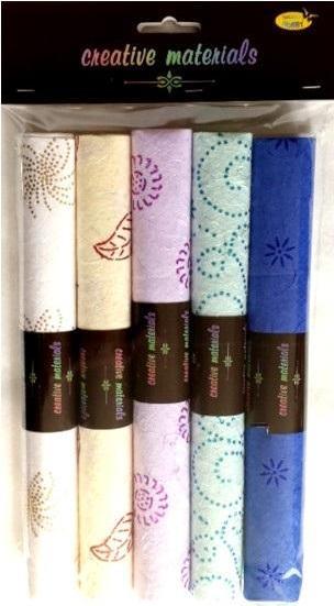 Protos Handgeschöpftes Dekopapier gm 100 25x35cm 5 Blatt (100 g/m², 5 x)