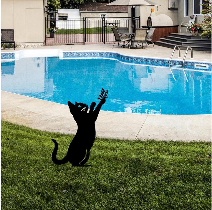 Immagine prodotto Wallxpert Gatto da giardino con gioielli