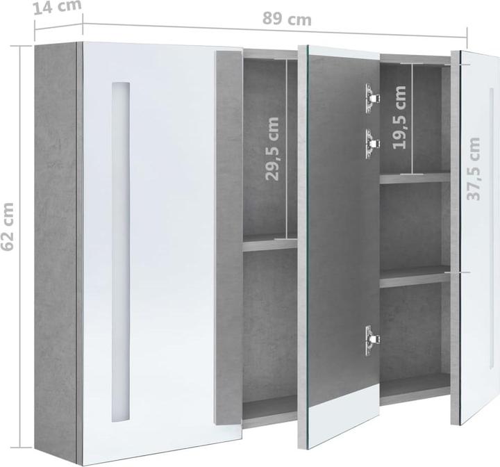 Image du produit vidaXL Sigurd (89 x 14 x 62 cm)