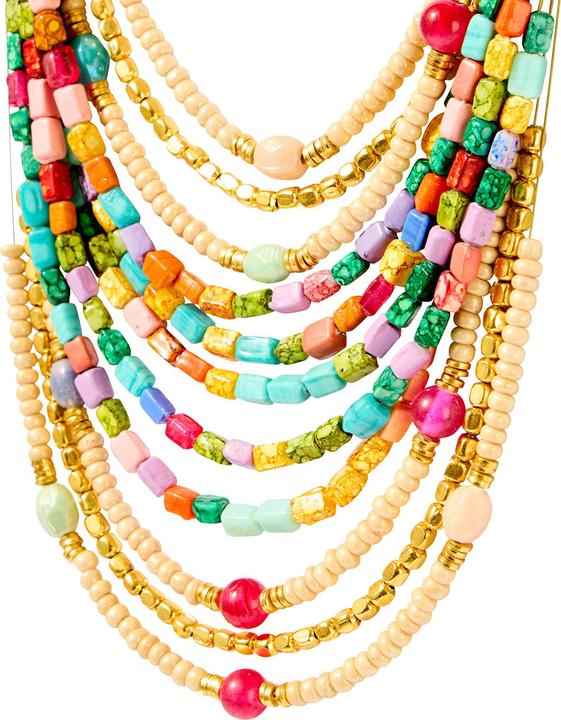 Immagine prodotto Joe Browns Colourful Beaded Layered Necklace (Legno)