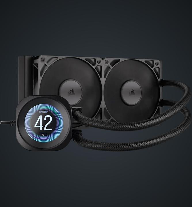 Actual product image Corsair NAUTILUS 240 LCD, 240mm Radiator, Liquid CPU Cooler