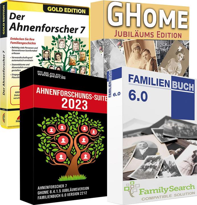 Produktbild Franzis Die grosse Ahnenforschungs-Suite 2022