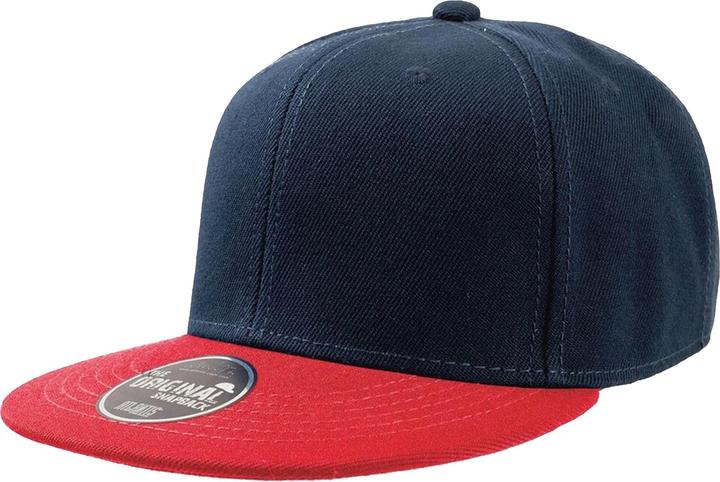 Actual product image Atlantis Snap Back Flat Shield 6 Panel Cap (Pack of 2)