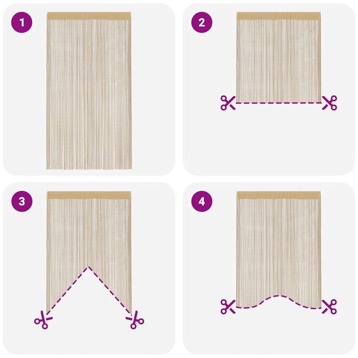 Produktbild vidaXL Fadenvorhang (100 x 250 cm)