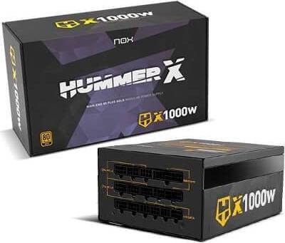 Produktbild Nox HUMMER X 1000W PLUS GOLD Netzteil 24-pin ATX Schwarz (1000 W)