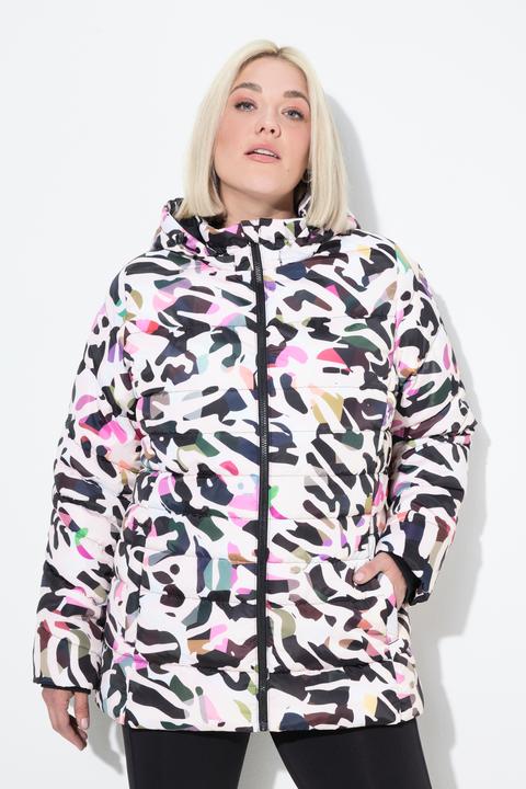 Produktbild Ulla Popken HYPRAR Steppjacke, wasserabweisend, Kapuze, recycelt (62)