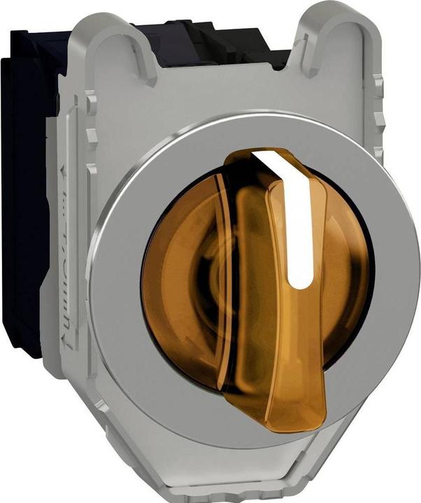 Actual product image Schneider Electric Illuminated selector switch complete XB4F 30mm1S+1OE XB4FK135B5