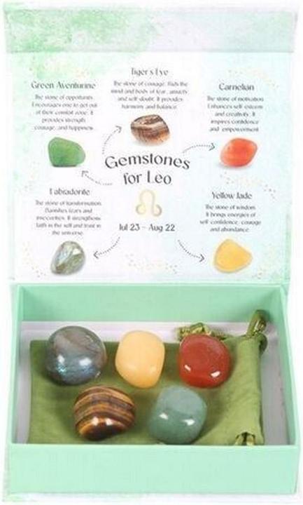 Actual product image Something Different Leo Tumbled Stone (Pack of 5)