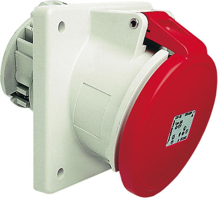 Actual product image Walther Werke WAL 562 Surface-mounting box sloping 63A CEEtype 400V 6h red 5p IP44