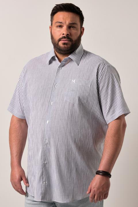 Immagine prodotto Men+ Streifenhemd, Halbarm, Seersucker, Kentkragen, Comfort Fit (3XL)