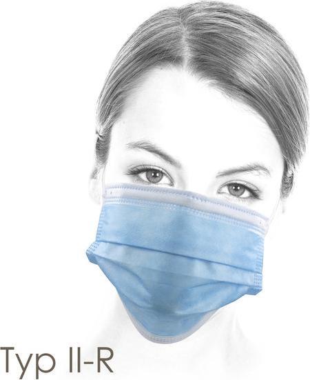 Produktbild Novidarte Medizinische-OP-Maske: Typ II-R | Blau (50 x)
