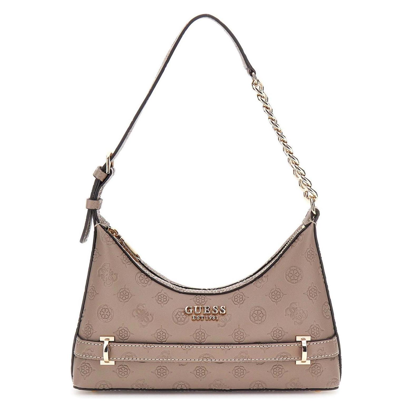Guess, Damen, Handtasche, Zarela Top Zip Shoulder Bag, Braun