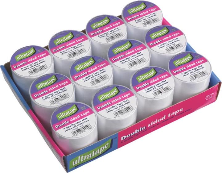 Ultratape Double Sided Tape White 50mm x 4.5m (50 mm)