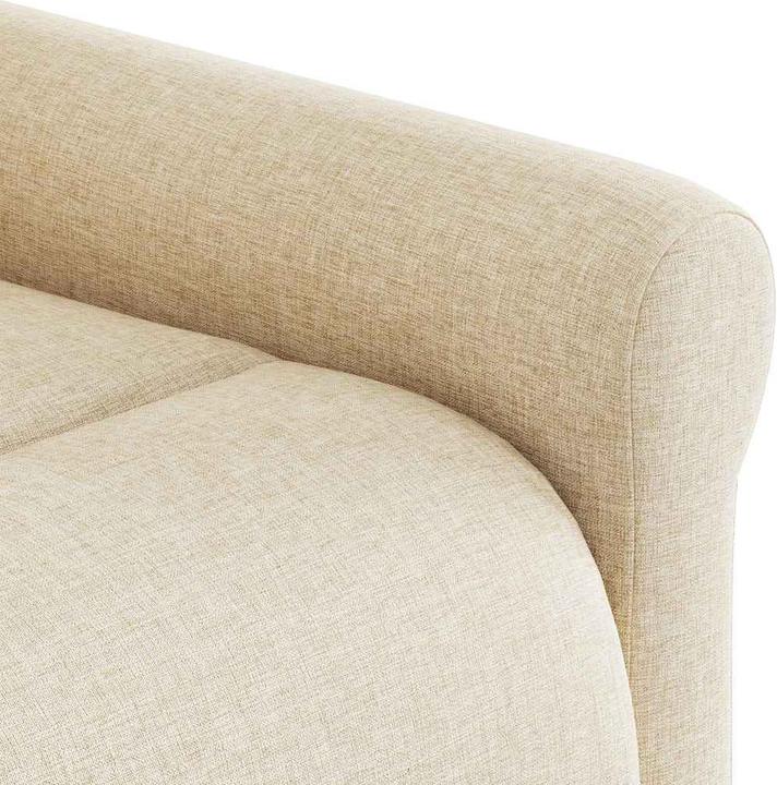 Image du produit vidaXL Fauteuil de massage Crème Tissu Massage Fauteuil TV avec fonction massage