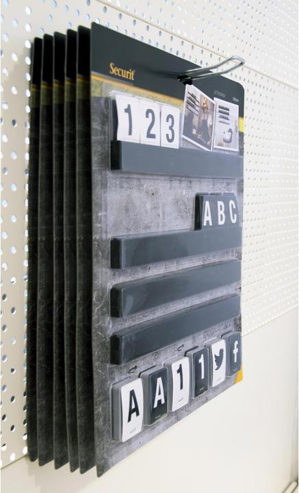 Produktbild Securit Buchstabenleiste schwarz (1.5 x 35.5 x 30 cm)