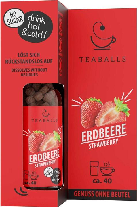 Produktbild Teaballs Erdbeere Black Selection 30-75 Tassen (71 g)