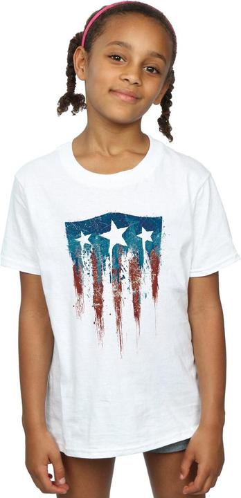 Produktbild Captain America Flag Shield TShirt Mädchen (116)