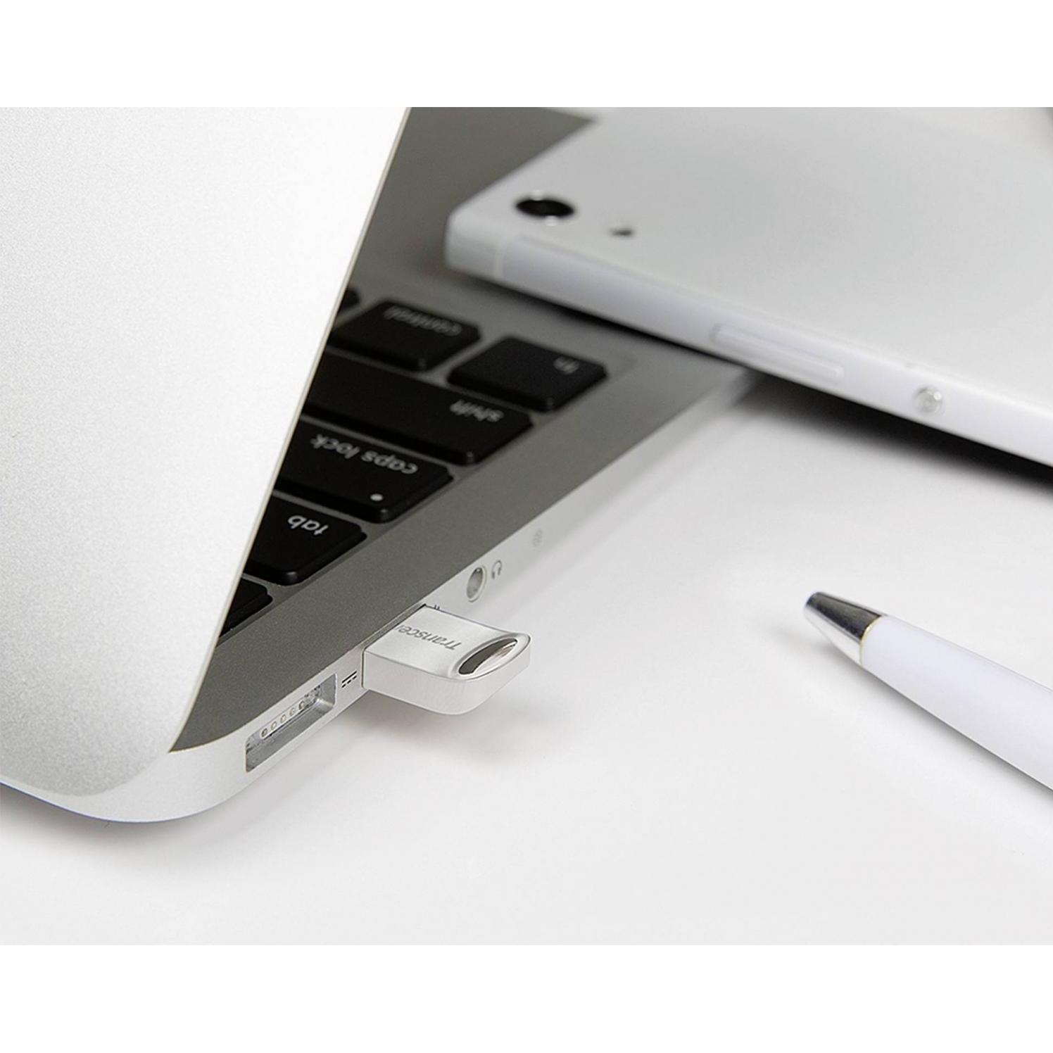 Thumbnail - Transcend JetFlash 710S (128 GB, USB-A, USB 3.1), USB Stick, Silber