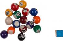 Actual product image Ootb Wooden table billiards game with 2 cues, 16 balls