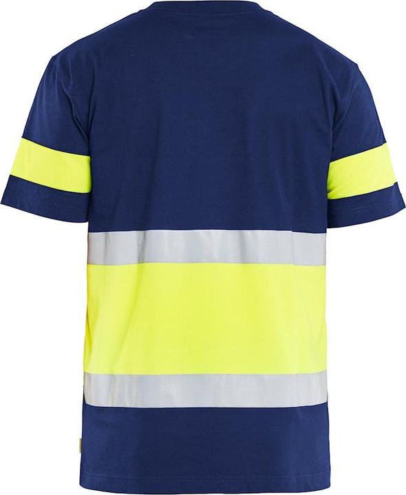Image du produit Blakläder T-Shirt de signalisation bleu marine / jaune (XXL)