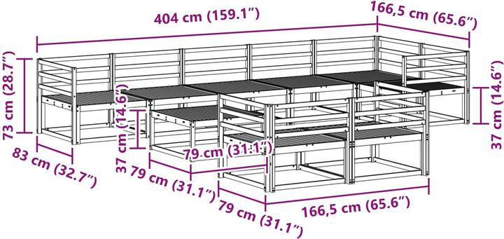 Produktbild vidaXL Outdoor-Sofa