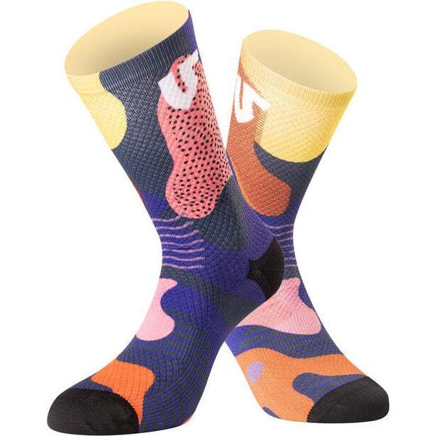 Thumbnail - Under Shield, Herren, Socken, socken funky camo, Violett, (37, 41)