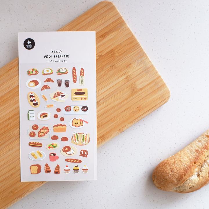 Mark'S Daily Deco Sticker FOOD TRIP #7 (10 Sticker)