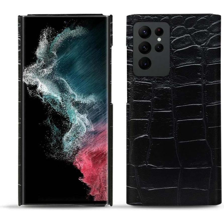 Noreve Lederschutzhülle (Samsung Galaxy S22 Ultra), Smartphone Hülle, Schwarz