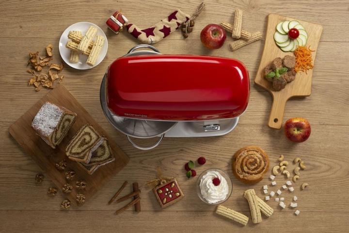 Produktbild Gorenje MMC1000RLR Kitchen machine, Max Power 1000 W, Mixing bowl 4.5 L, Stainless Steel/Red (1000 W)