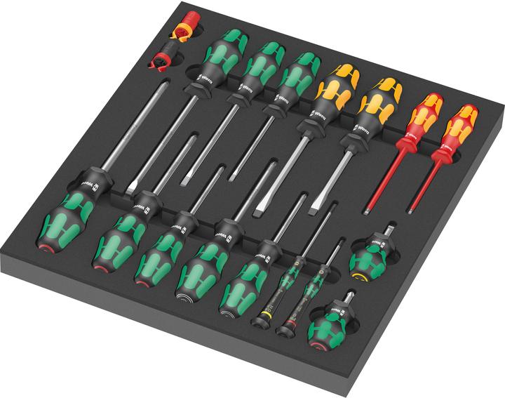 Actual product image Wera 9710 Foam insert screwdriver set 1 (Port, Cross recess)