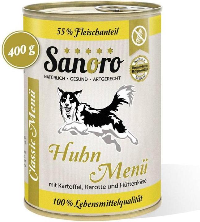 Sanoro Classic Menue Huhn Teil-BIO-Qualität (Adult, 6 Stk., 4800 g)