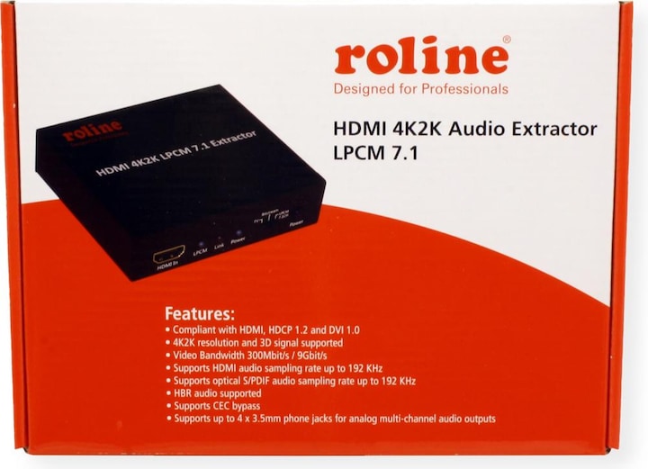 Immagine prodotto Roline Estrattore audio HDMI 4K2K LPCM 7.1