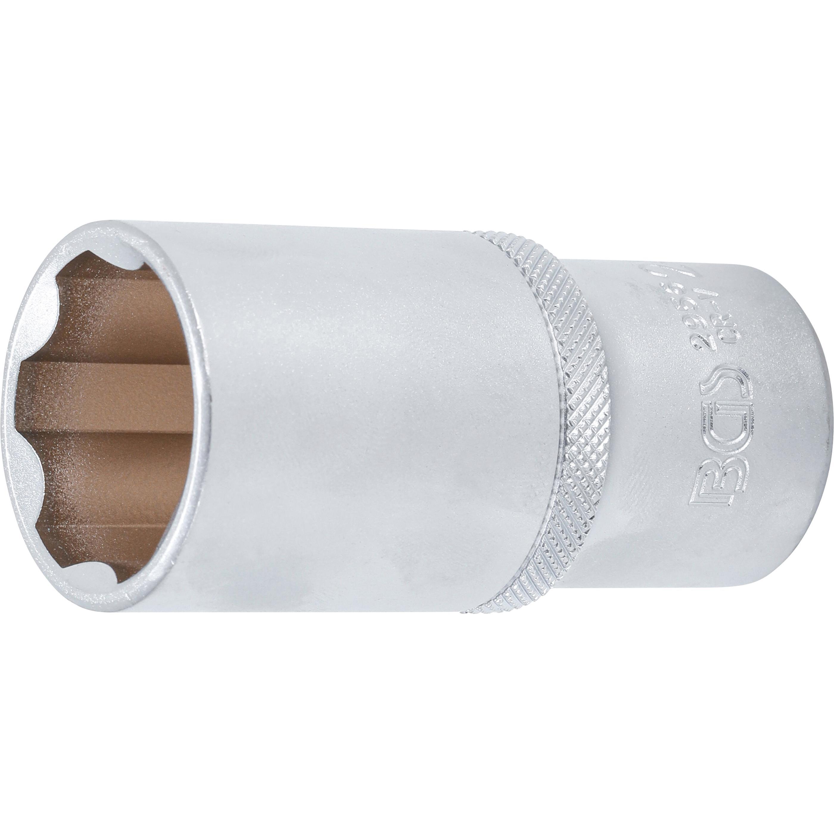 BGS, Steckschlüssel + Stecknuss, Steckschlüssel-Einsatz Super Lock, tief Antrieb Innenvierkant 12,5 mm (1/2") SW 28 mm (...