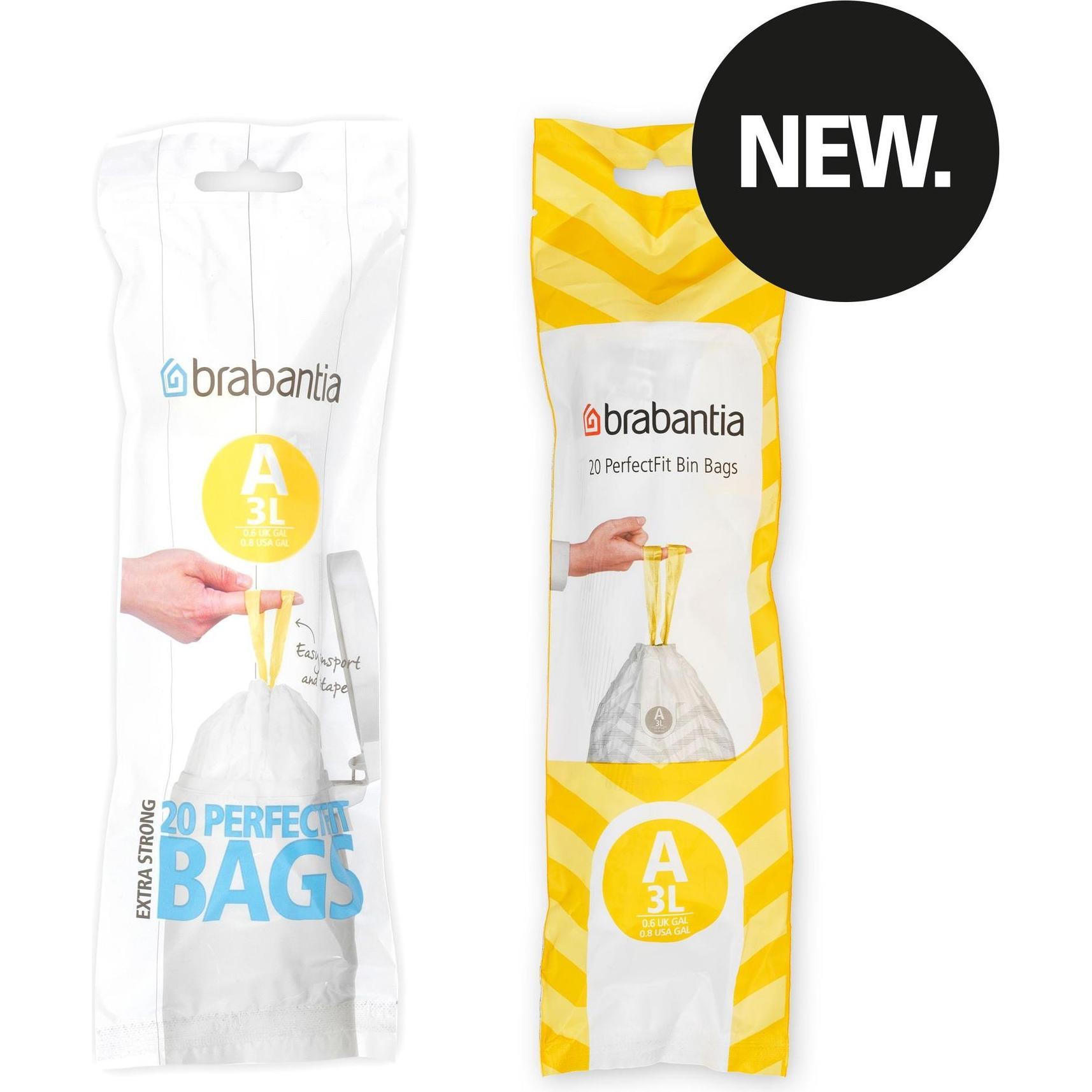Thumbnail - Brabantia PerfectFit Grösse A, 3l, Abfallsack, Weiss