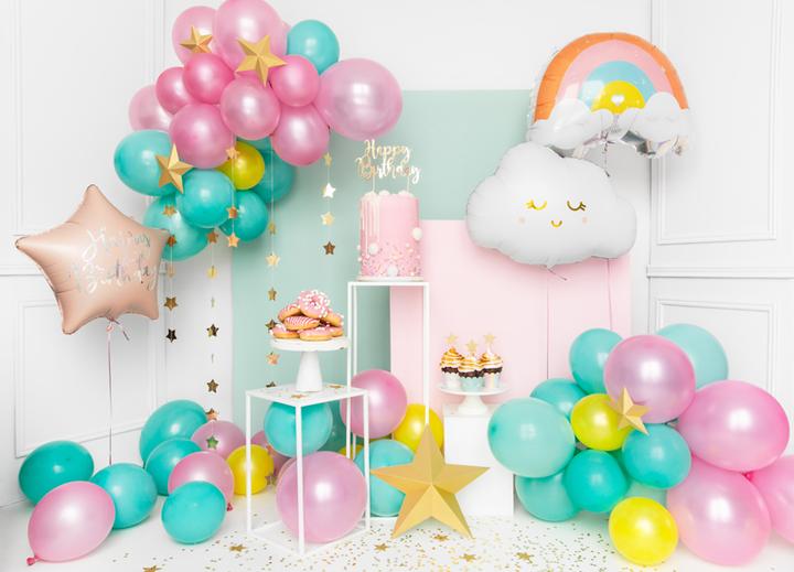 Actual product image Partydeco Foil Balloon Cloud 51 x 35.5 cm, White (1 x)