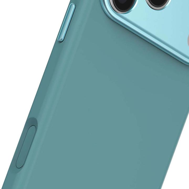 Productafbeelding Decoded Silicone Backcover Apple iPhone 17 Pro Max Retro Blue (Apple iPhone 17 Pro Max)
