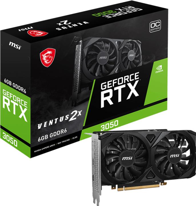 Produktbild MSI GeForce RTX 3050 Ventus 2X OC (6 GB)