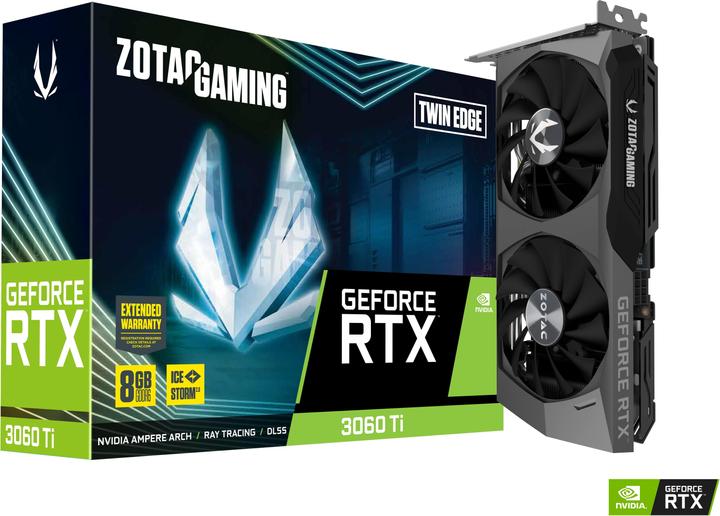 Actual product image Zotac GAMING GeForce RTX 3060 Ti Twin Edge LHR (8 GB)