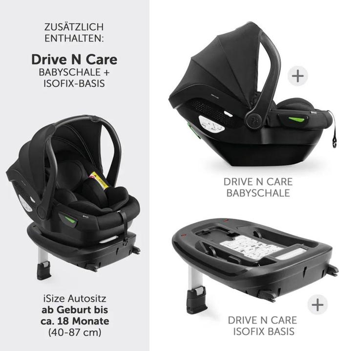 Immagine prodotto Hauck Kinderwagen 3 in 1 4in1 Kinderwagen-Set Vision X Trio Set - inkl. i-Size