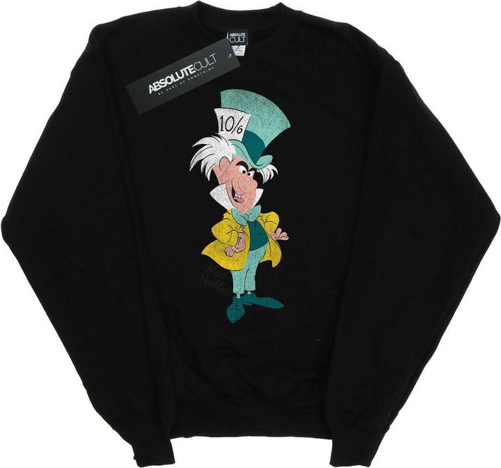 Disney Jungen Alice im Wunderland Klassisches Sweatshirt des Hutmachers (116)