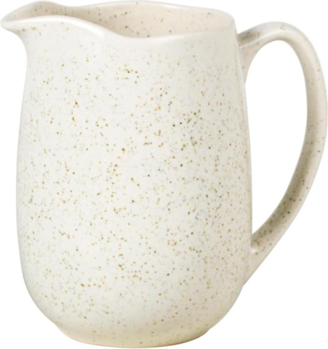 Broste Copenhagen Nordic Large Milk Jug, Stoneware - Vanilla (1 l)